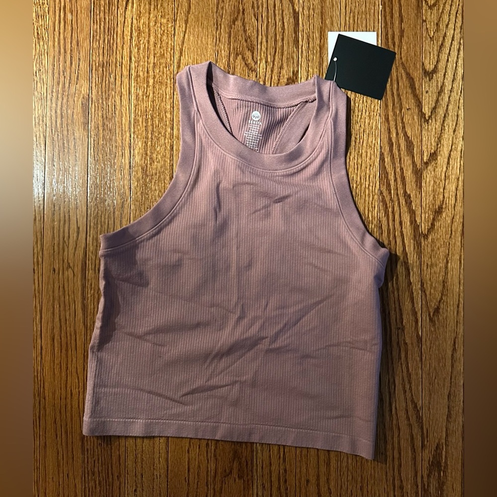 NWT SENITA Bella Cropped Tank in Rose